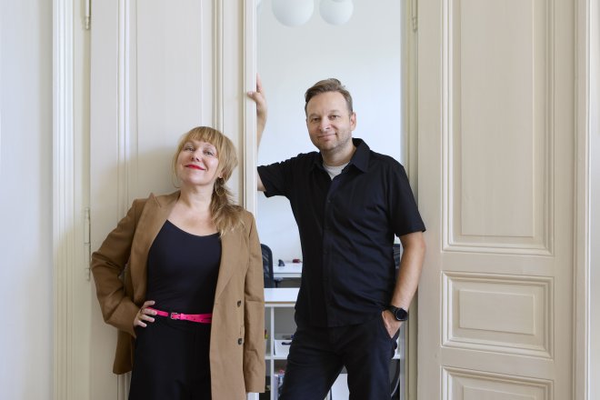 Daniela Baráčková a Jakub Filip Novák ze studia No Architects