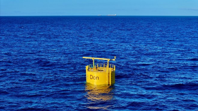 Plošina pro získávání energie z mořské vody u ostrova Gran Canaria.