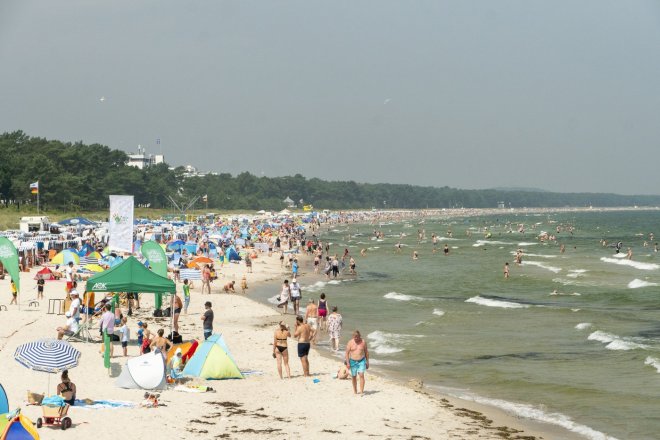 Koupání na pláži na Rujáně je čím dál populárnější