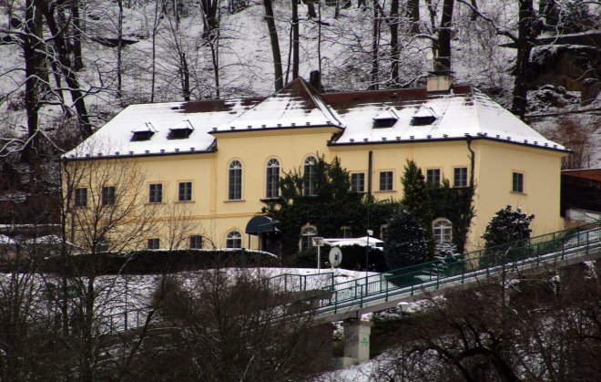 restaurant Nebozízek v zimím hávu, foto z roku 2019