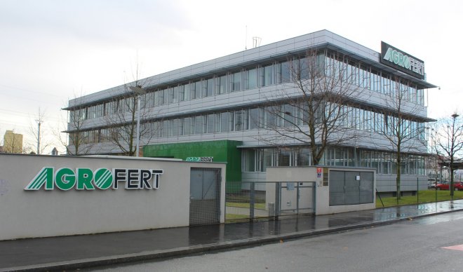 Sídlo holdingu Agrofert spojeného s expremiérem a šéfem ANO Andrejem Babišem v pražském Chodově.