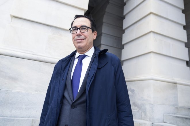 Bývalý americký ministr financí Steven Mnuchin