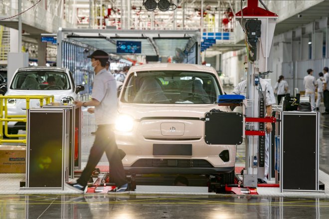 Továrna čínského výrobce elektromobilů Leapmotor