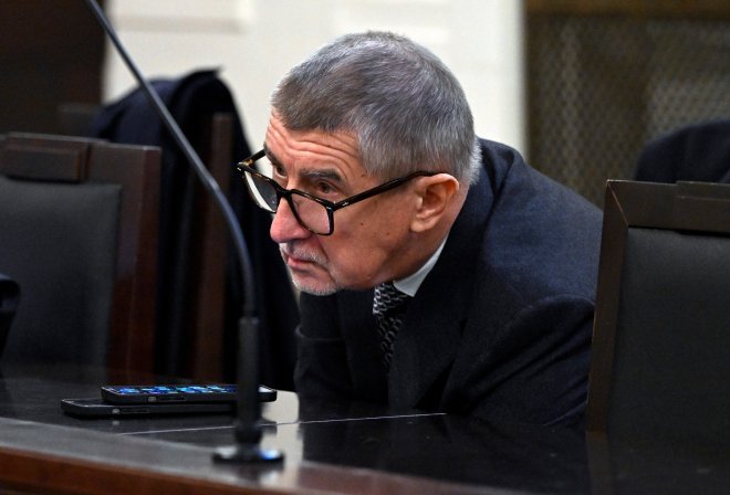 Obžalovaný Andrej Babiš u Městského soudu v Praze v kauze kolem Čapího hnízda