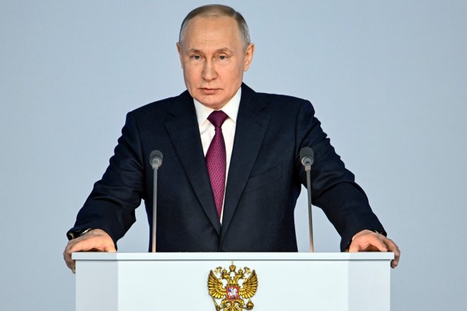 Putin se stáhl z dohody s USA o počtu jaderných hlavic. Z rozpoutání války viní Západ