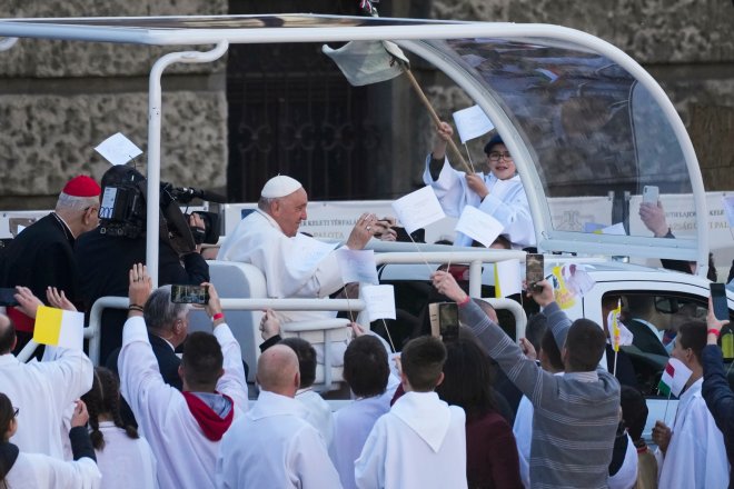 Papež František odsloužil mši v Budapešti
