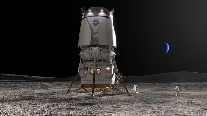 Blue Origin získal zakázku od NASA na postavení modulu k přistání na Měsíci