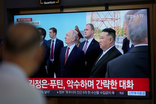 KLDR stojí za Putinem a všemi jeho rozhodnutími, řekl ruskému prezidentovi Kim