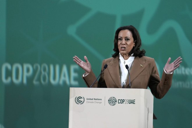 Kamala Harrisová na COP28 Climate Summit v Dubaji