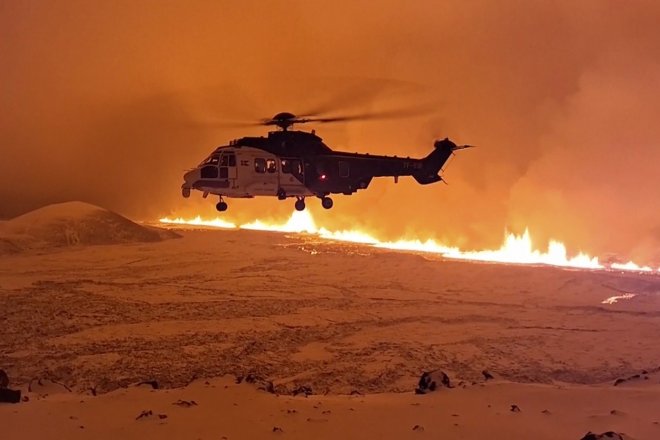 Sopečná erupce na Islandu