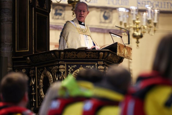 Biskup anglikánské církve Justin Portal Welby