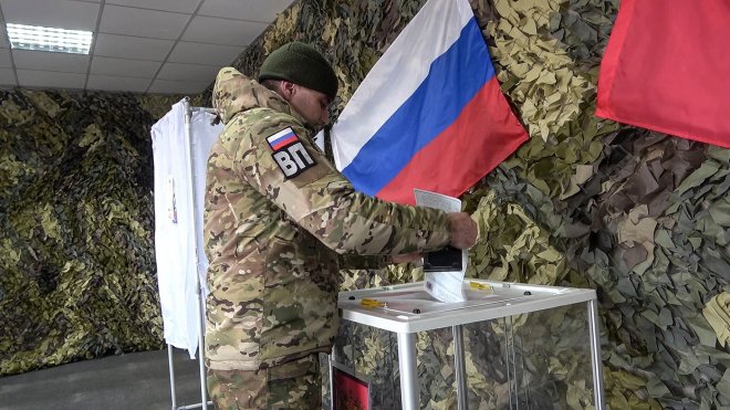 Ruské prezidentské volby jsou na okupovaných územích neplatné, uvedl Kyjev