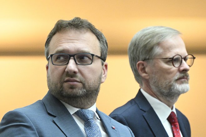 Marian Jurečka a Petr Fiala