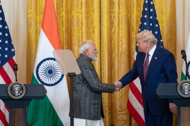Naréndra Módí a Donald Trump