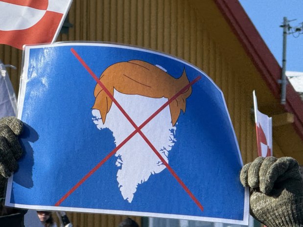 Protesty proti Trumpovi v Grónsku