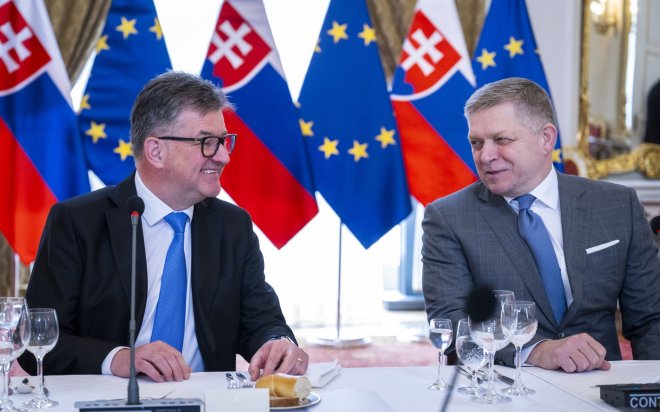 Miroslav Lajčák a Robert Fico