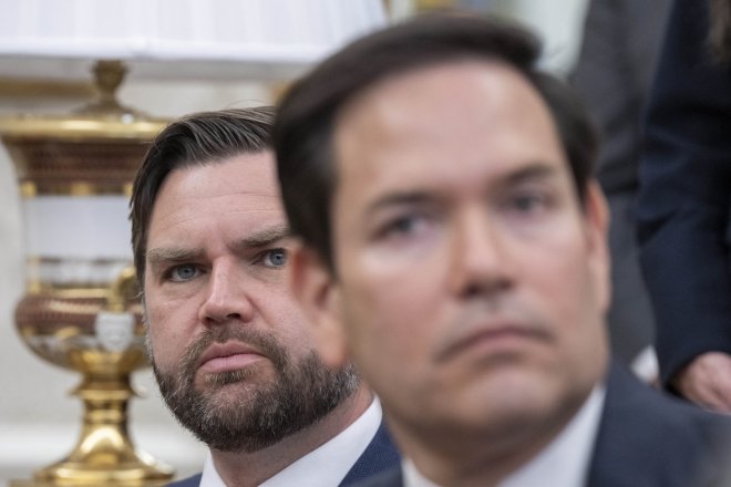 Americký viceprezident J. D. Vance a šéf americké diplomacie Mark Rubio