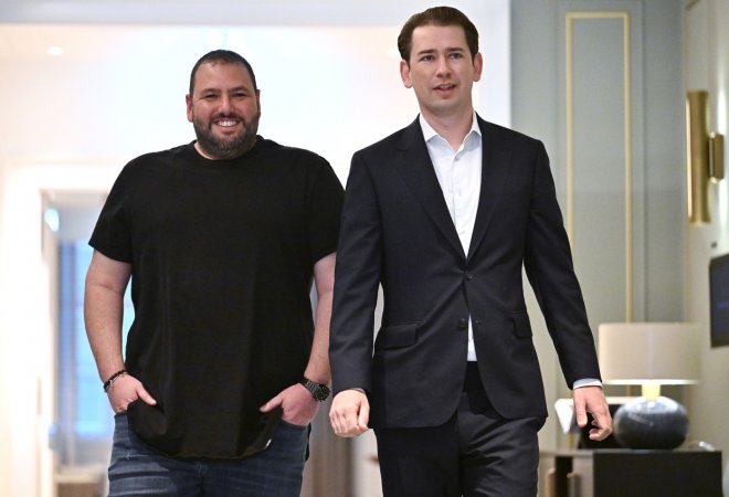 Shalev Hulio a Sebastian Kurz