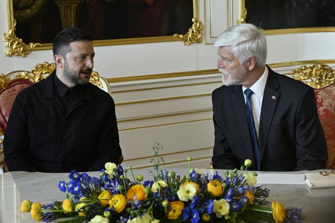 Petr Pavel přijal Volodymyra Zelenského