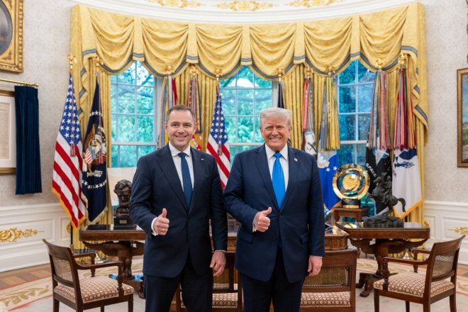 Karol Nawrocki a Donald Trump