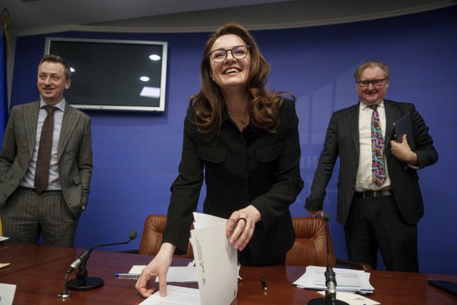 Ukrajinská ministryně hospodářství Julija Svyrydenková