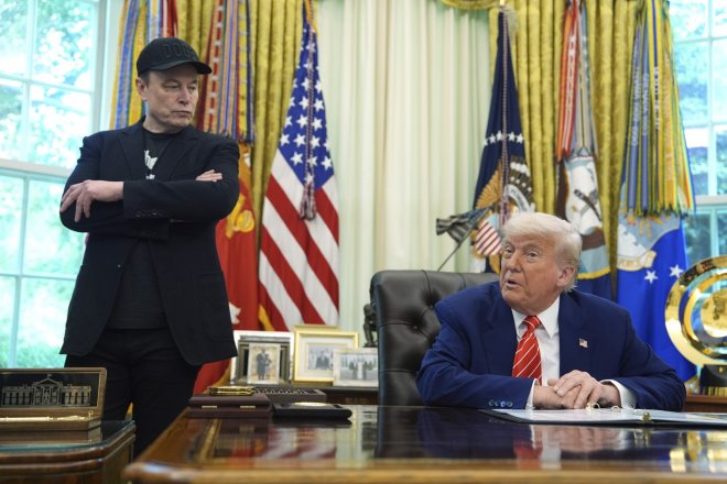 Elon Musk a Donald Trump
