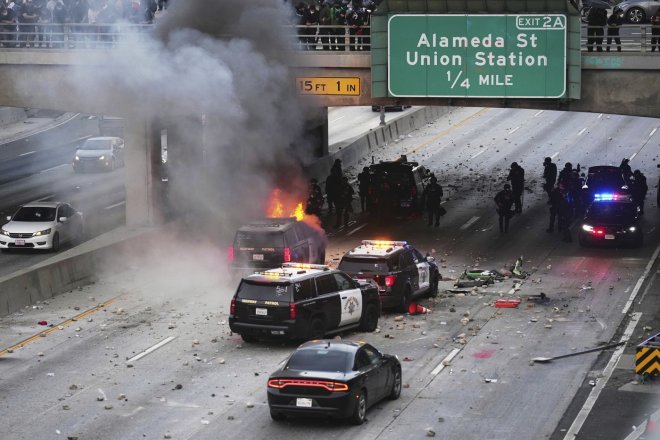 Protesty v LA