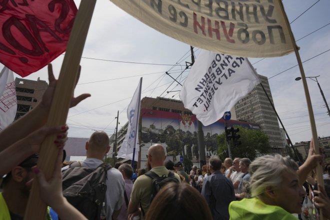 Protesty v Bělehradu