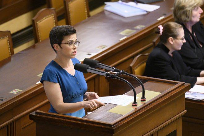 Richterová: Stanjura nám prostě kecá. Jednání o nedůvěře vládě dominuje opoziční kritika