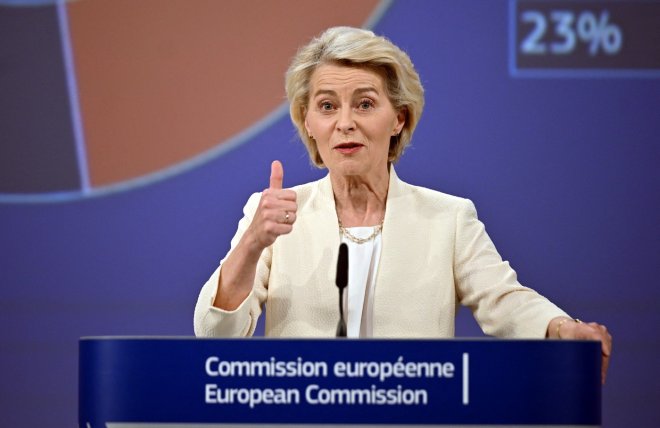 Předsedkyně Evropské komise Ursula von der Leyenová představuje návrh nového rozpočtu EU