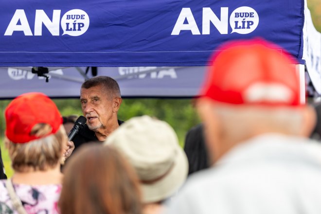 Andrej Babiš v průběhu kontaktní kampaně