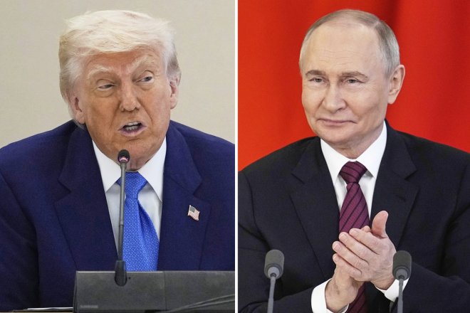 Donald Trump a Vladimir Putin