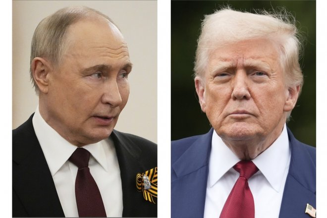 Vladimir Putin a Donald Trump