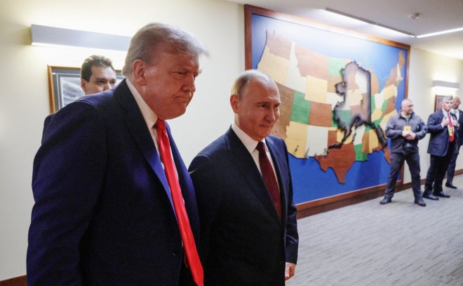Donald Trump a Vladimir Putin