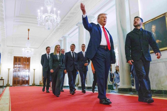 Evropští lídři na návštěvě Bílého domu