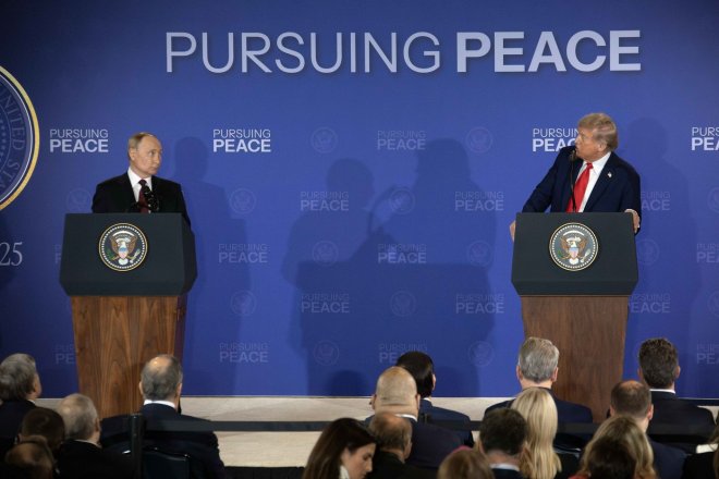 Ruský prezident Vladimir Putin a americký prezident Donald Trump