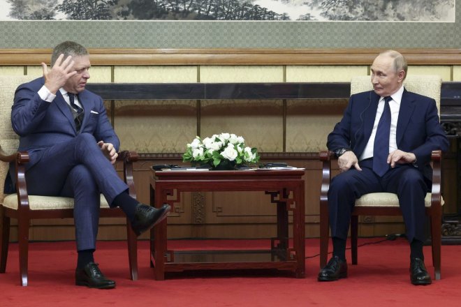 Slovenský premiér Robert Fico a ruský prezident Vladimir Putin