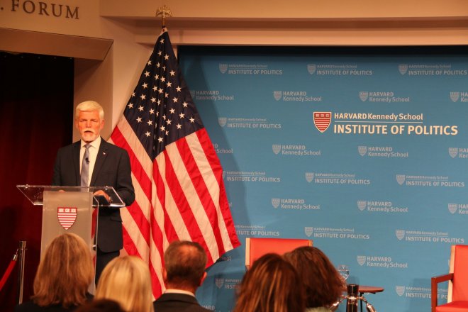 Pavel na Harvardu: Pokud Putin vyhraje, svobodu ztratí 100 milionů lidí