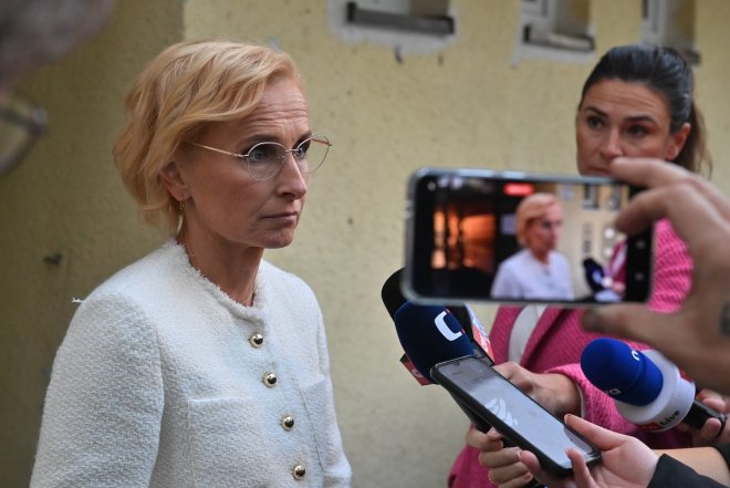 Lídryně Stačilo! a předsedkyně KSČM Kateřina Konečná