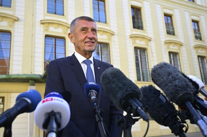Andrej Babiš (ANO) po schůzce s prezidentem Petrem Pavlem