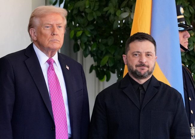 Americký prezident Donald Trump a ukrajinský prezident Volodymyr Zelenskyj