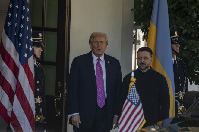 Americký prezident Donald Trump a ukrajinský prezident Volodymyr Zelenskyj