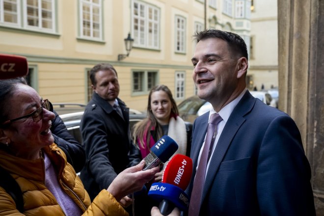 Předseda Motoristů Petr Macinka