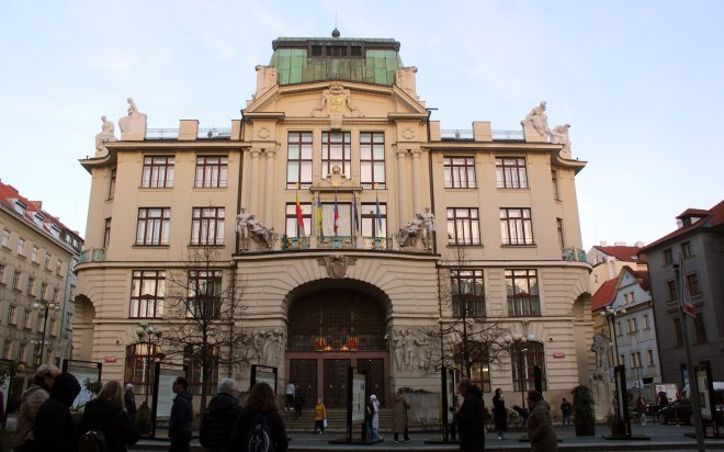 Nová radnice na Mariánském náměstí v Praze