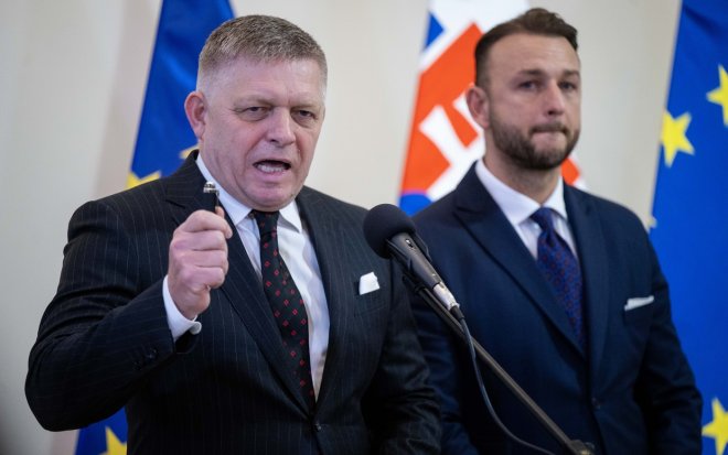 Robert Fico a Matúš Šutaj Eštok