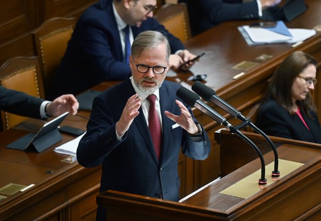 Premiér v demisi Petr Fiala (ODS)