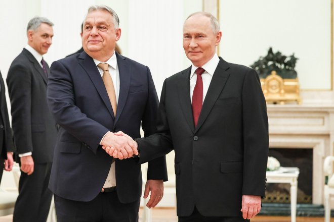 Viktor Orbán a Vladimir Putin