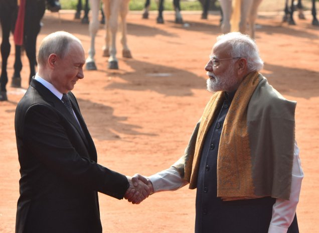 Vladimir Putin a Naréndra Módí