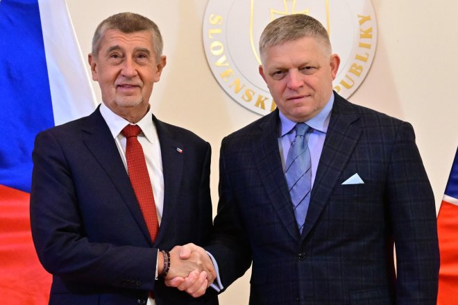 Andrej Babiš a Robert Fico