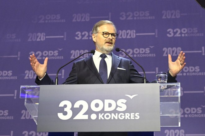 Petr Fiala na kongresu ODS